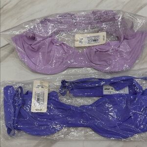 Purple and Blue Underwire bras - 2 different sizes